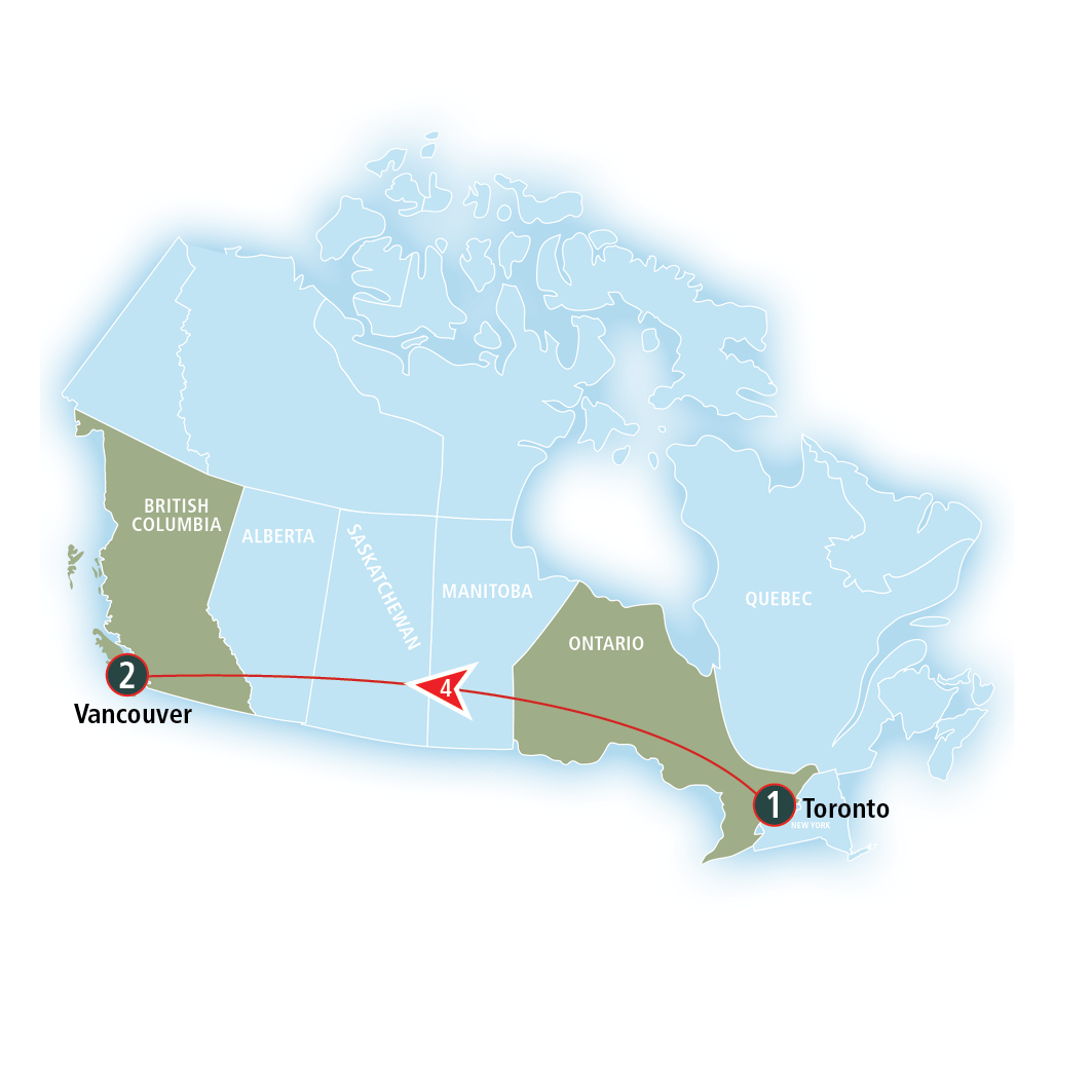 Canadian Rail Experience Toronto To Vancouver Amtrak Vacations Canadian Rail Experience Toronto To Vancouver Amtrak Vacations