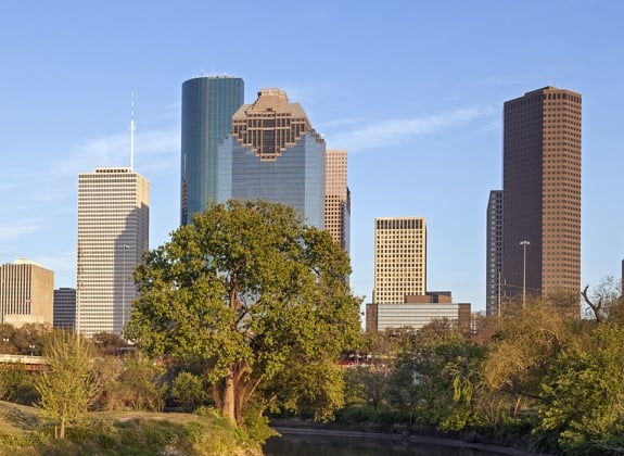 Buffalo Bayou and Downtown Houston, Texas