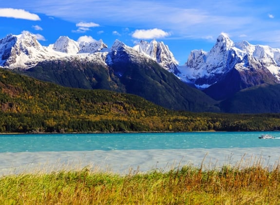 alaska mountains in summer