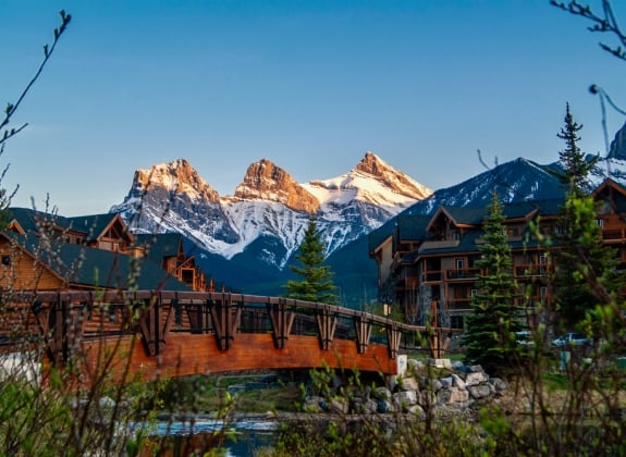 Town of Canmore in Alberta, Canada