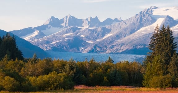 Juneau, Alaska Snow-capped mountains