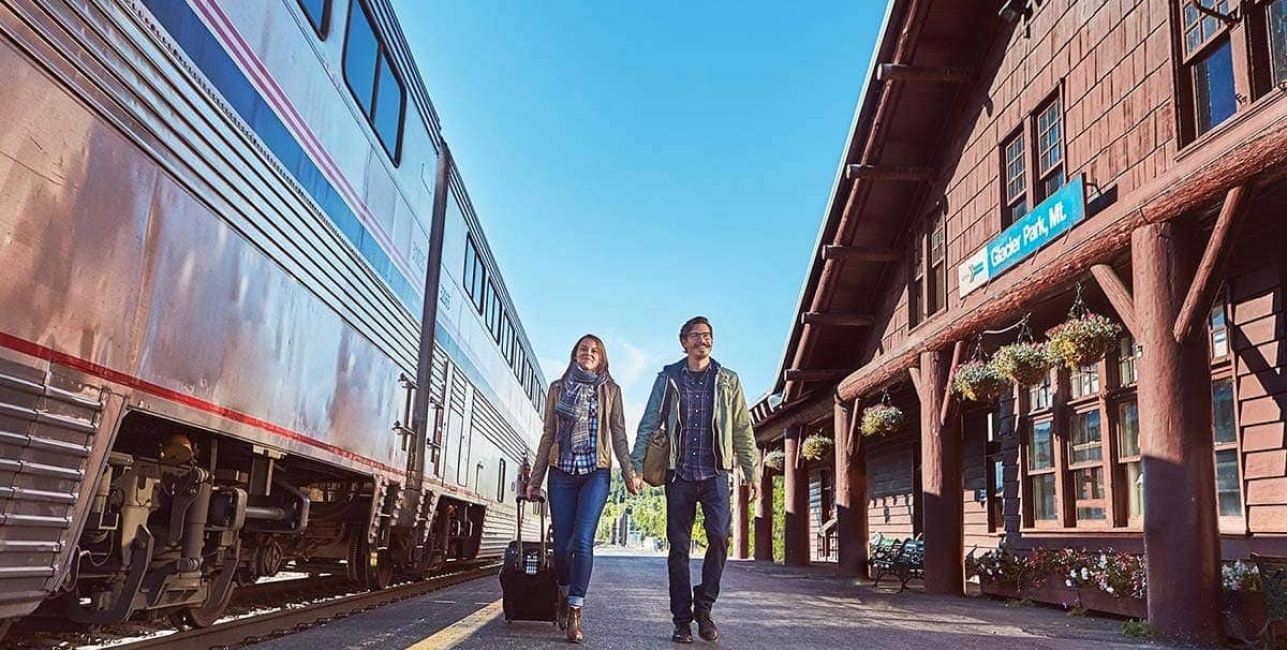 Glacier Park Lodge, Montana, Train Platform