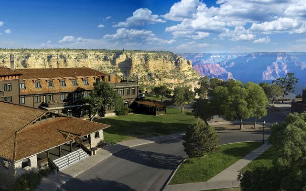 El Tovar, Grand Canyon, AZ, Arial View