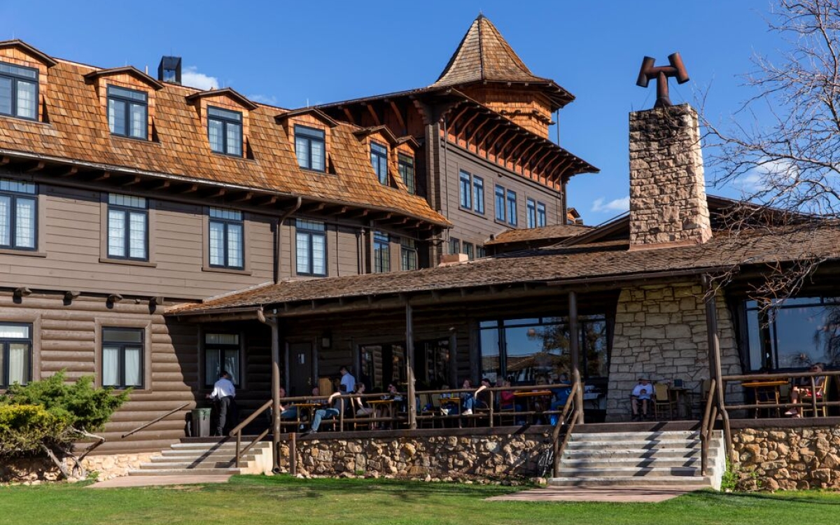 El Tovar, Grand Canyon, AZ, Rim Side Fireplace