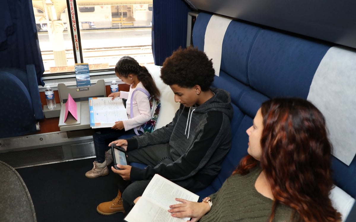 family trip on amtrak