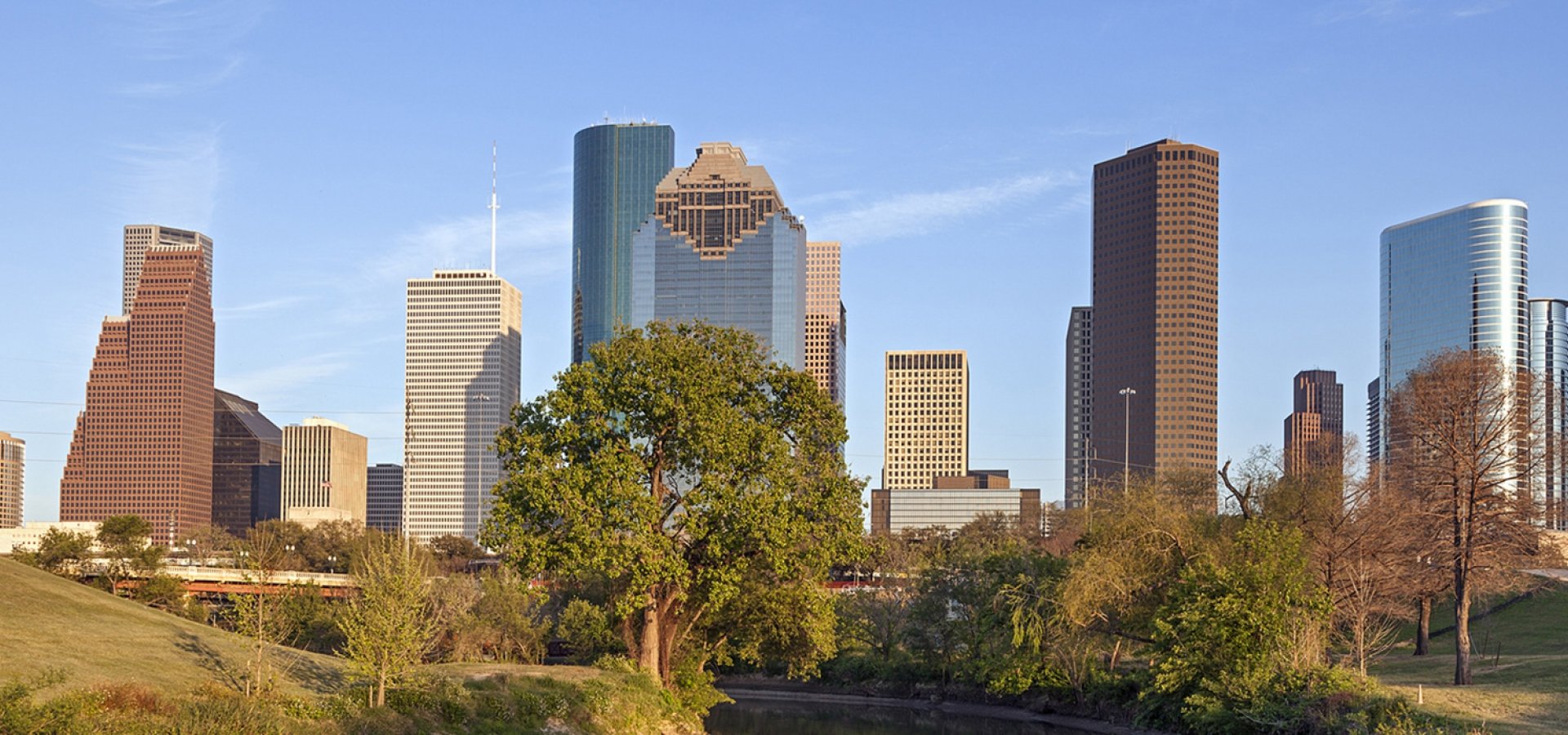 Buffalo Bayou and Downtown Houston, Texas Buffalo Bayou and Downtown Houston, Texas
