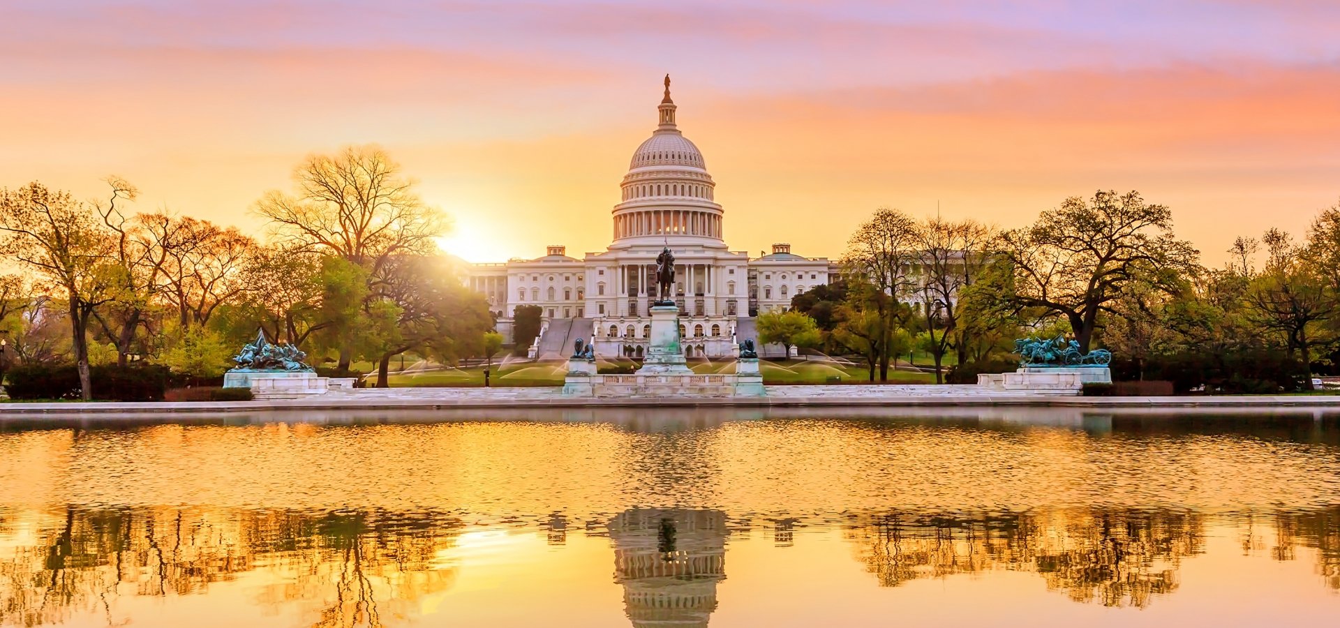 Washington, D.C Capital building during sunset