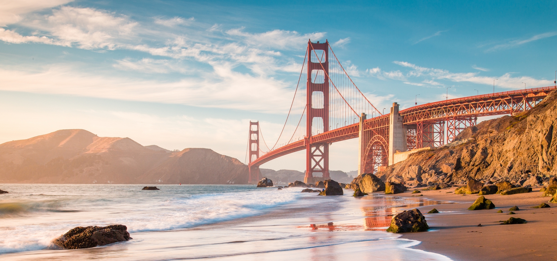 bay bridge in San Francisco, California