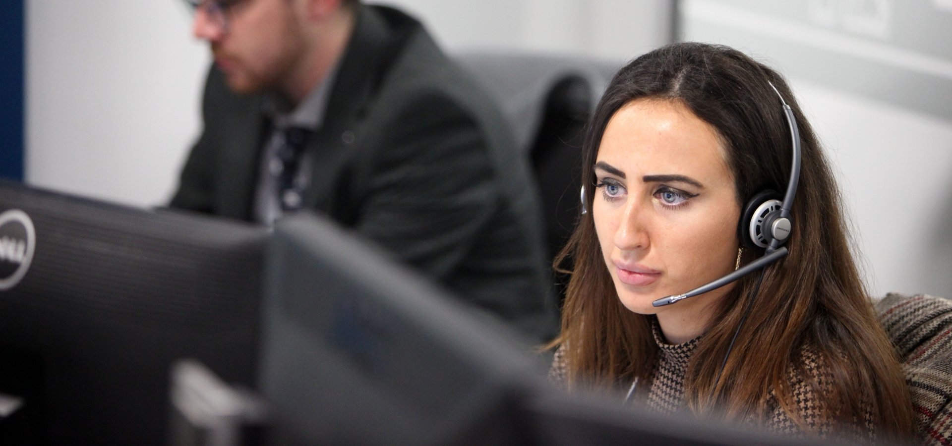 We're Hiring employee in call center