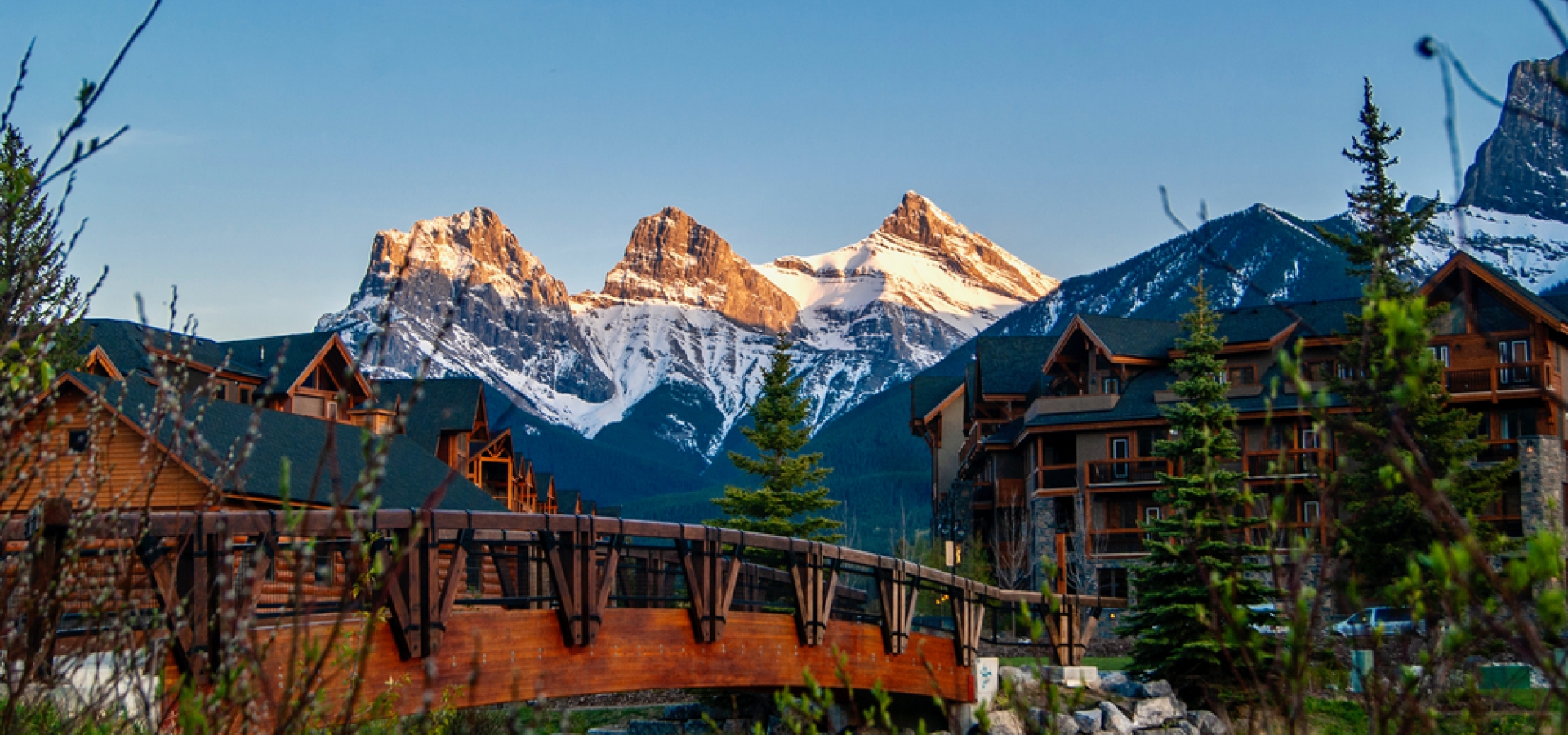 Town of Canmore in Alberta, Canada