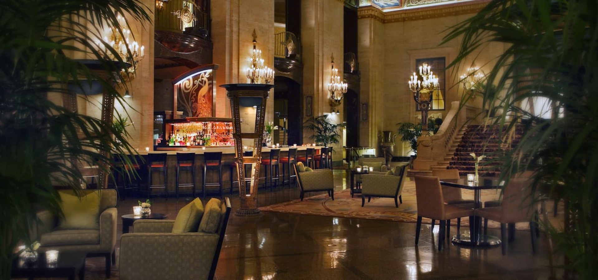 The Palmer House Hilton, Chicago, IL, bar