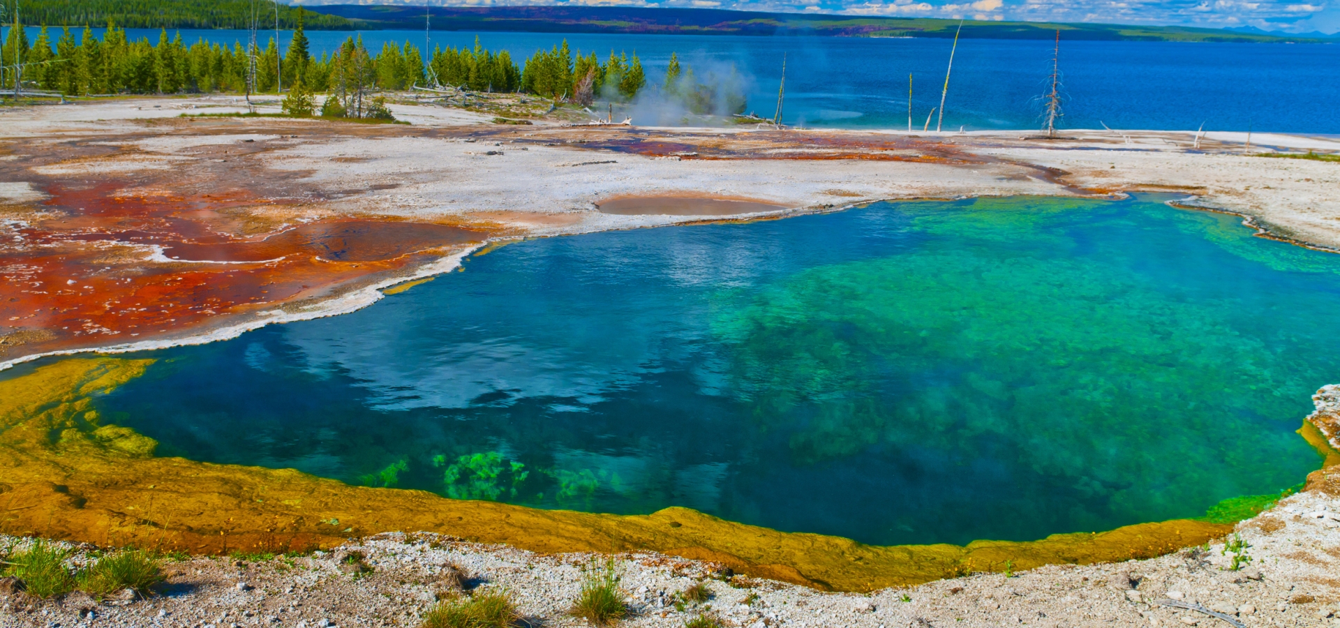 Abyss Pool in the West Thumb Geyser Basin of Yellowstone National Park