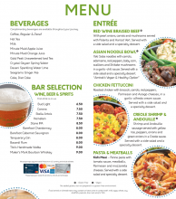 Flexible Dining Menu