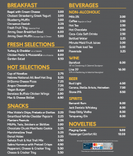 National Cafe Menu