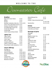 Downeaster Menu
