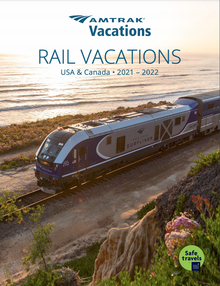 2021-2022 Amtrak Vacations Brochure Cover