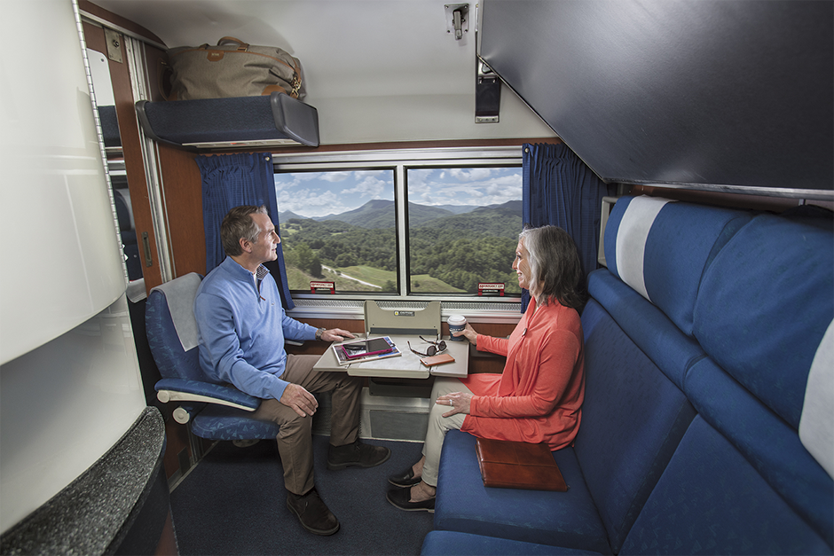Sleeping Car Room Options aboard Amtrak