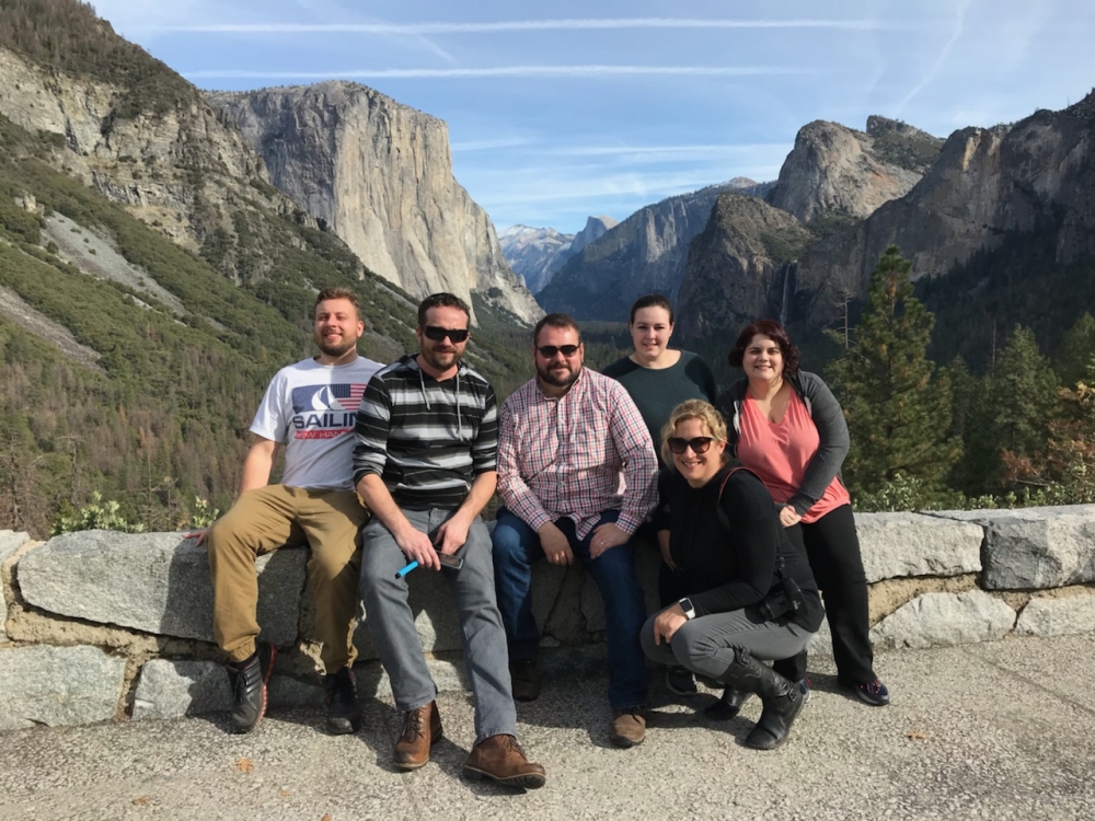 Jill in Yosemite with group