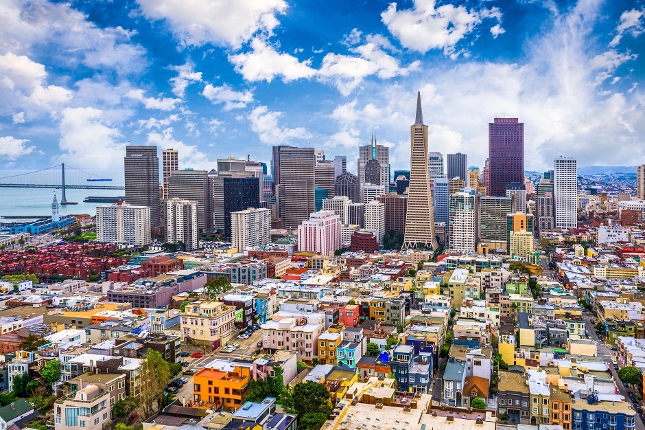 San Francisco, California, USA city skyline.