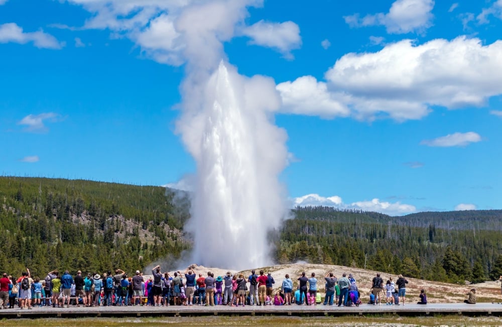 Old Faithful at Yellowstone National Park