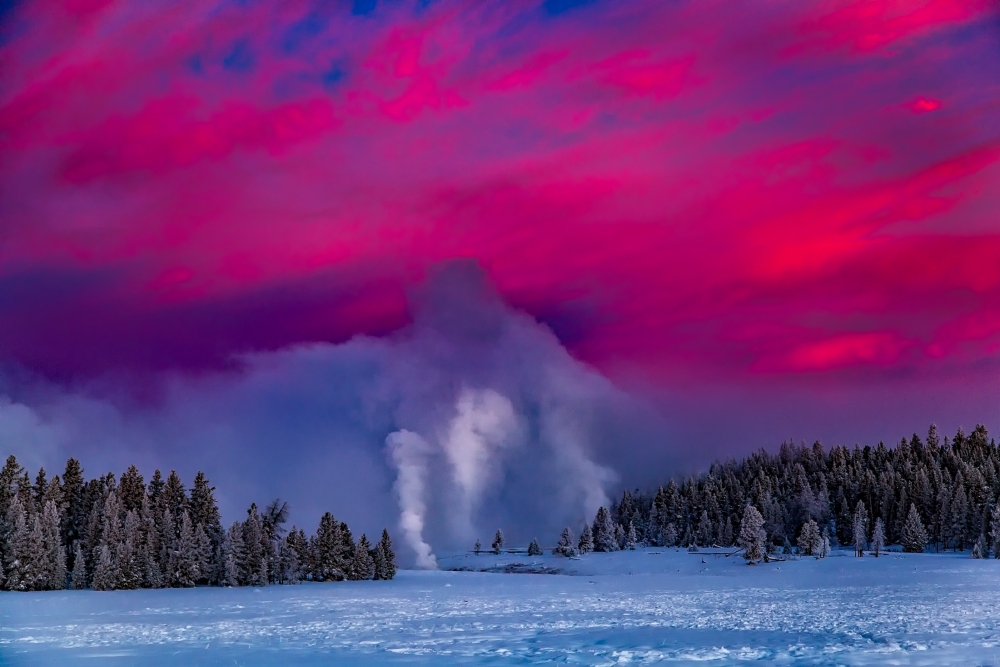 Bison and elusive wolves can often be seen wandering across snow-covered fields. On this trip, you’ll be treated to all the grandeur Yellowstone showcases, only with less crowds. In fact, you may just have the entire park to yourself.