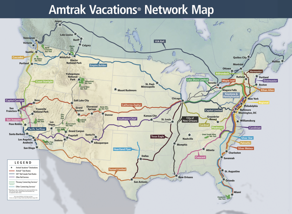 Amtrak Map