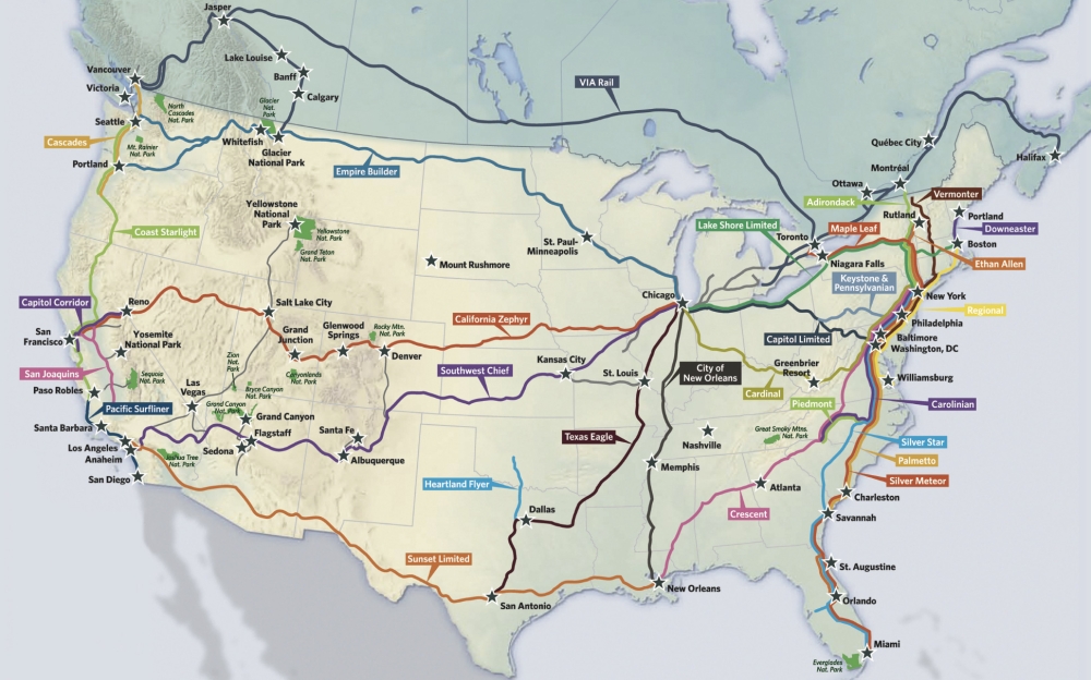 How do I make a reservation - Amtrak Vacations Network Map Pop Up Image Web