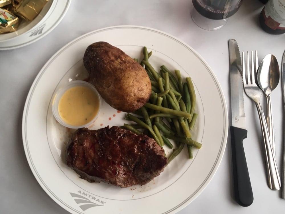 dinner onboard the california zephyr