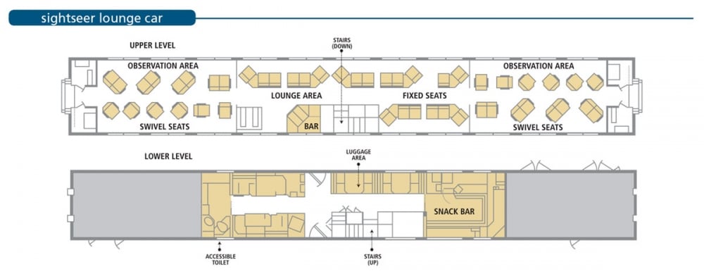 Amtrak's sightseer lounge car diagram Amtrak's sightseer lounge car diagram
